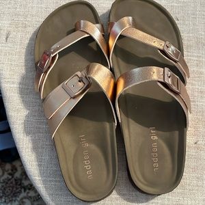 Rose color sandals. Worn once. Size 7